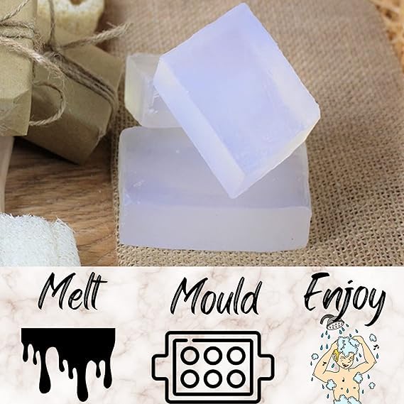 AELIN Glycerine Transparent Soap Base 100 Pure Organic Natural Paraben SLS Chemical Free Melt Pour Soap Base Bar For Soap Making 5 kg - Image 5