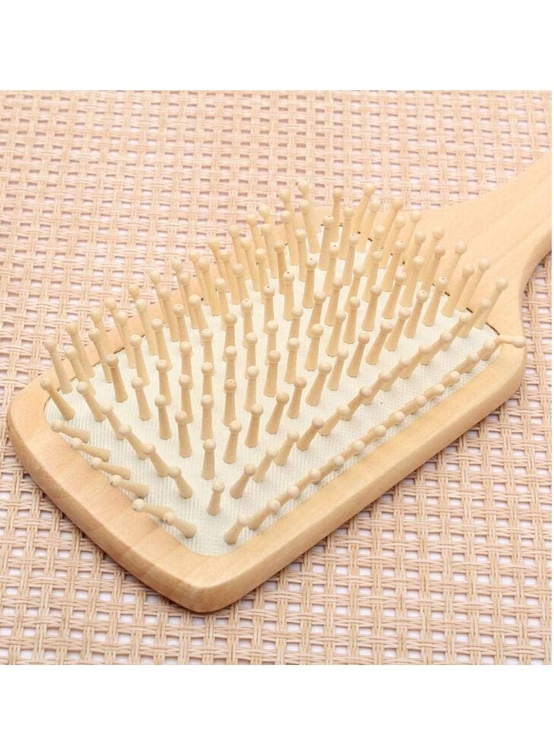 BLOOMING TIME Wooden Hair Vent Paddle Brush Keratin Care, Spa Massage, Antistatic Comb - Styling Tool - Image 2