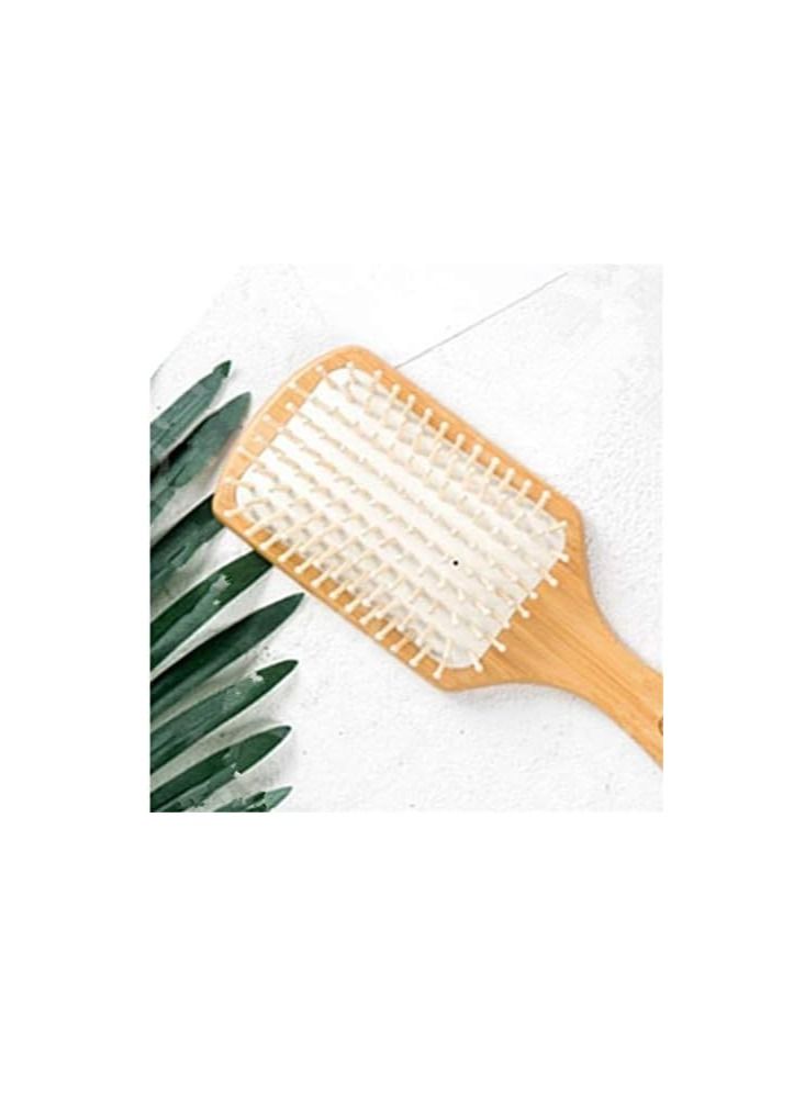 BLOOMING TIME Wooden Hair Vent Paddle Brush Keratin Care, Spa Massage, Antistatic Comb - Styling Tool - Image 4