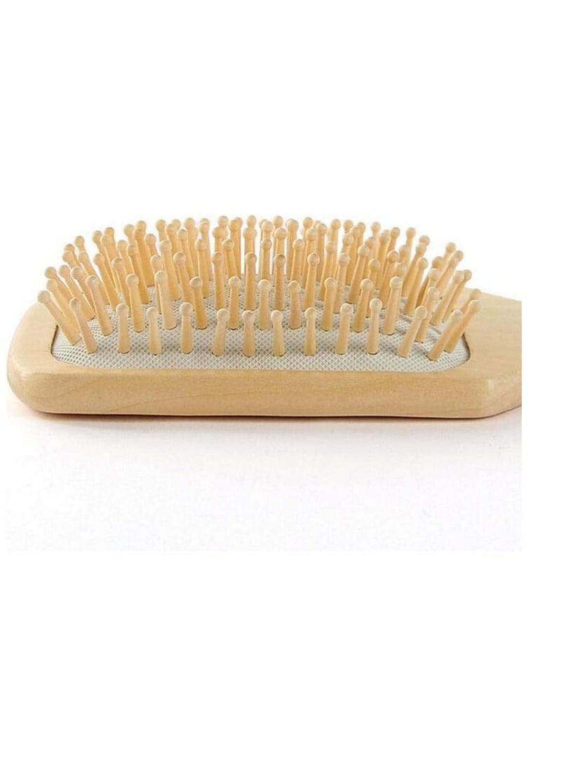 BLOOMING TIME Wooden Hair Vent Paddle Brush Keratin Care, Spa Massage, Antistatic Comb - Styling Tool - Image 3