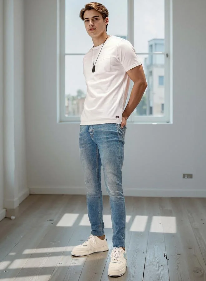 Lee Cooper Lee Cooper Regular Fit Crew Neck T-shirt with Short Sleeves