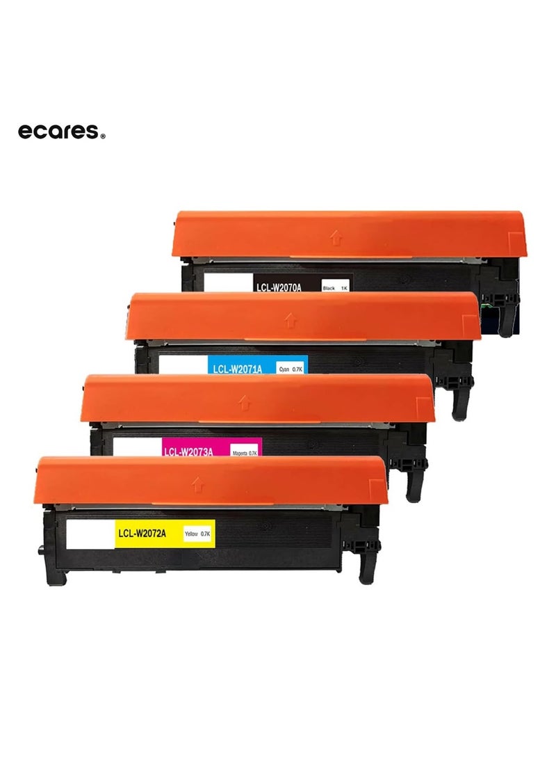 ECARES® 117A Compatible Toner Cartridge W2070A W2071A W2072A W2073A use for HP Color Laser 150nw 150a , for HP Color Laser MFP 179fnw MFP 179fwg 178nwg MFP 178nw Printers (Multicolour) - Image 1