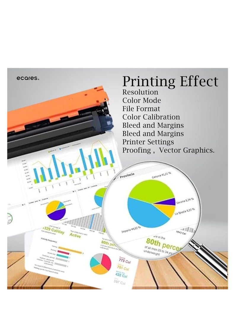 ECARES® 117A Compatible Toner Cartridge W2070A W2071A W2072A W2073A use for HP Color Laser 150nw 150a , for HP Color Laser MFP 179fnw MFP 179fwg 178nwg MFP 178nw Printers (Multicolour) - Image 5