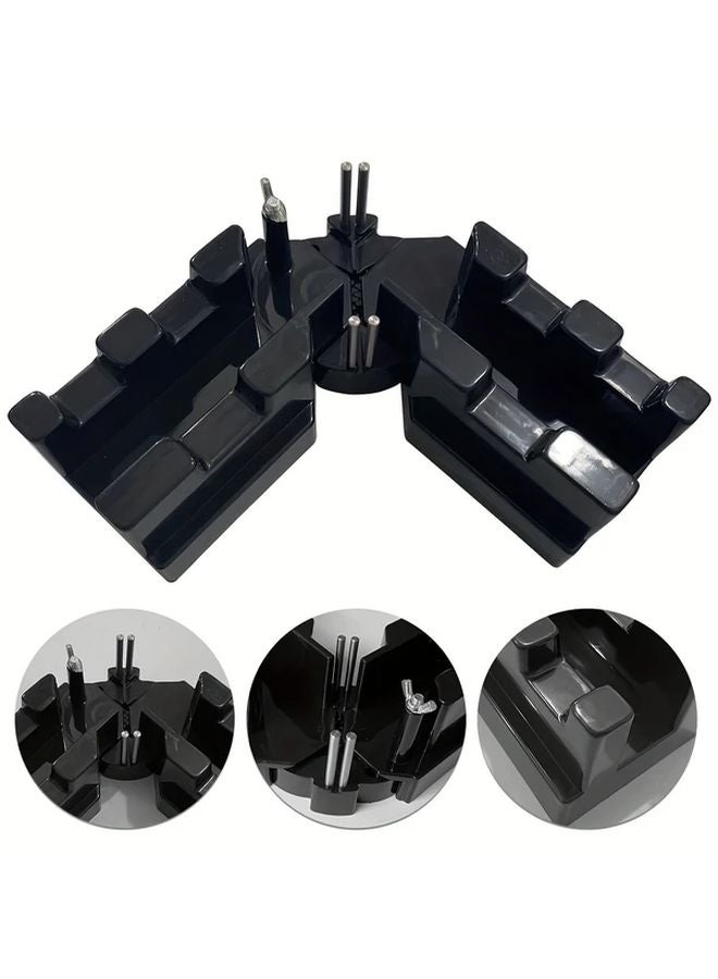 2 In 1 Black Miter Saw Protractor Precision Measuring Cutting Gauge Waterproof Angle Template - Image 1