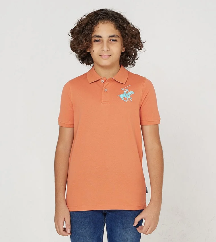 Beverly Hills Polo Club Logo Embroidered Short Sleeves Polo T-Shirt