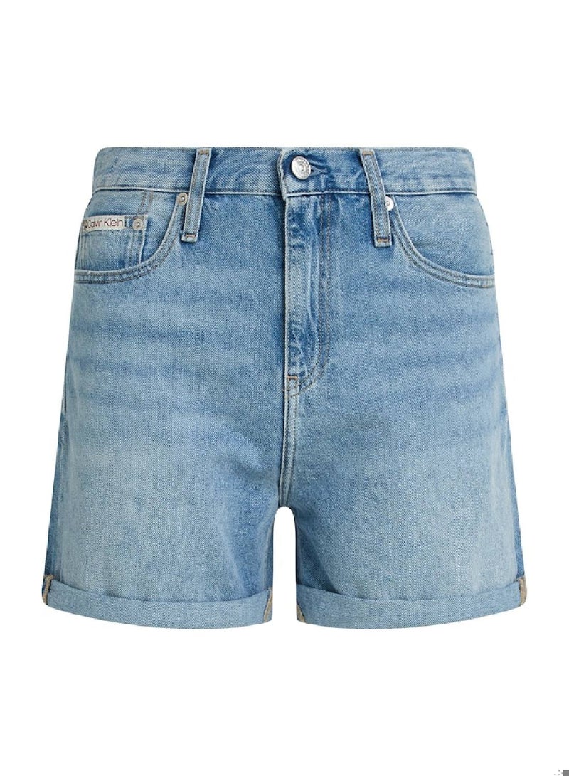 Calvin Klein Jeans Denim Mom Shorts - Image 3