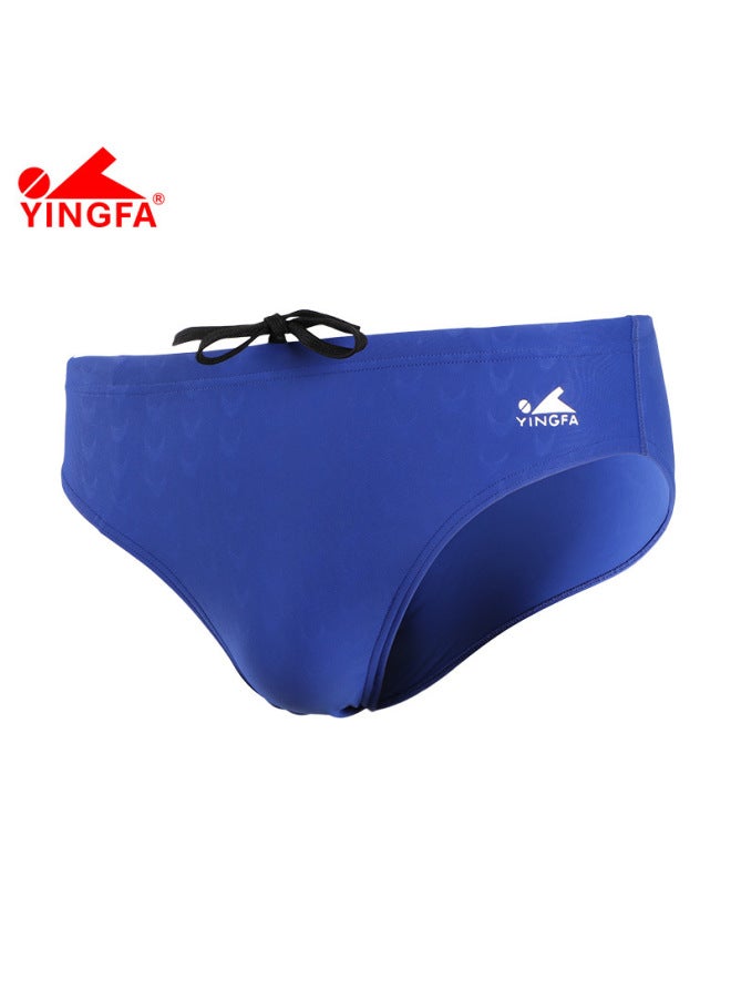 New Men's Triangle Swim Trunks Striped Elastic Quick-drying Waterproof Solid Color Simple Professional Sports Compeion Training Swim Trunks