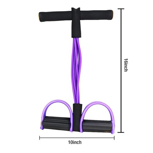 Optifit® Multifunction Tension Rope, 6-Tube Elastic Yoga Pedal Puller Resistance Band, Natural Latex Tension Rope Fitness Equipment, for Abdomen/Waist/Arm/Leg Stretching Slimming - Image 3