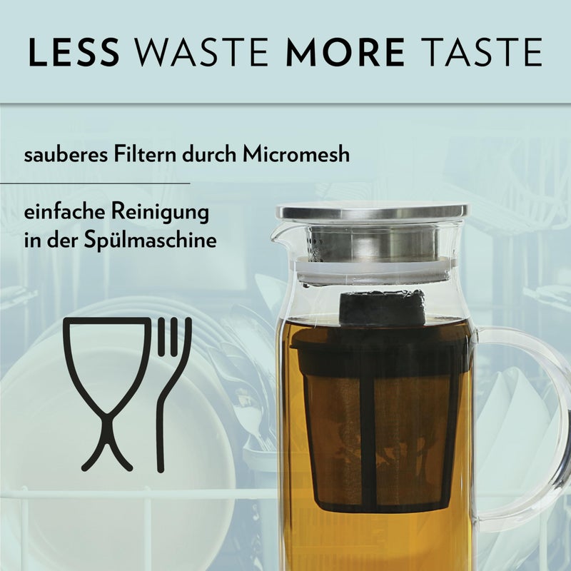 finum 63/421.41.00 Stainless Steel Loose-Leaf Floating Tea and Spice Infusing Basket, Large, Black - Image 5