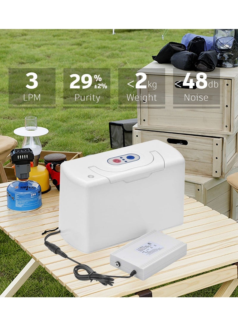 Generic Portable Oxygen Concentrator 3 Liter Small Oxygen Generator Machine for Travel with accessoires&Small Bag 33%,3lbs  - Image 3
