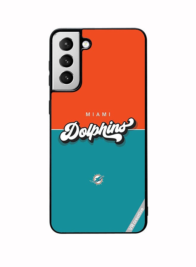 VR CREATIVE Protective Case Cover For Samsung Galaxy S22 Plus 5G Dolphins Design Multicolour - Image 1