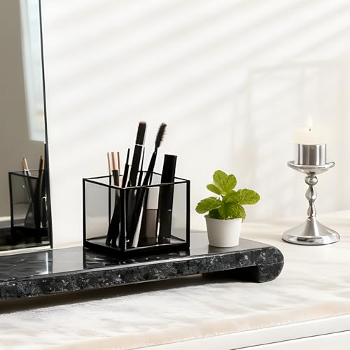 Erongoo Natural Marble Pedestal Stand Marble Tray 402 x 1598 for Kitchen Counter Bathroom Home Decor Small Plant Tray Soap Dish Holder for Jewelry Vanity Counter Luxury Decorative Tray Blue Pearl - Image 3