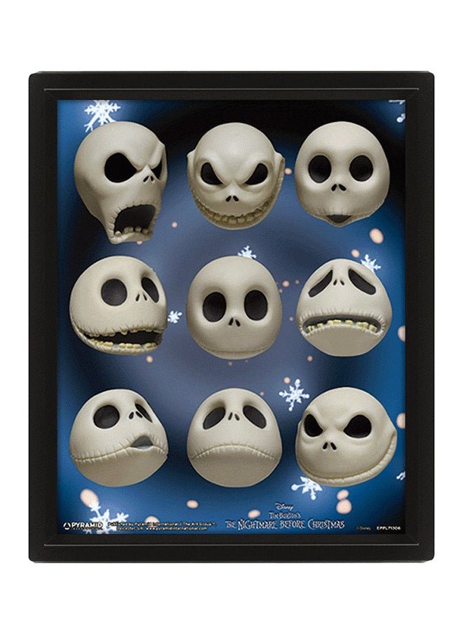 Pyramid Pyramid Nightmare Before Christmas Jack Expressions Framed 