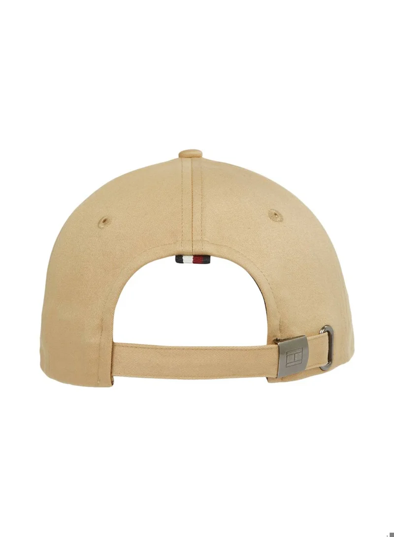 TOMMY HILFIGER Men's Corporate Six-Panel Baseball Cap, Brown - Cotton