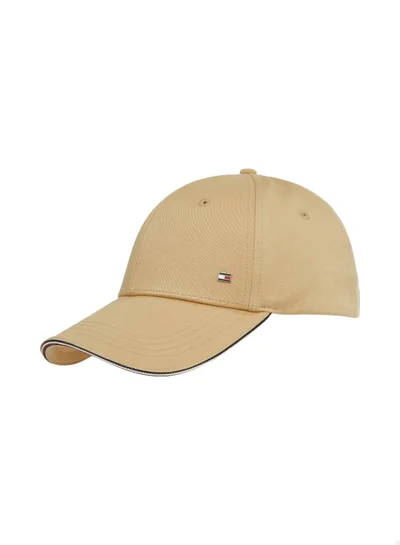 TOMMY HILFIGER Men's Corporate Six-Panel Baseball Cap, Brown - Cotton