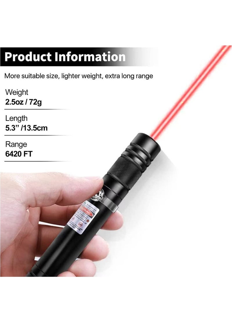 Laser Pointer, Long Range Red Laser Pointer,Laser Pointer High Power Pen, Red Pointer Rechargeable for Hiking, Cat Laser Toy USB Charge(Red Light)