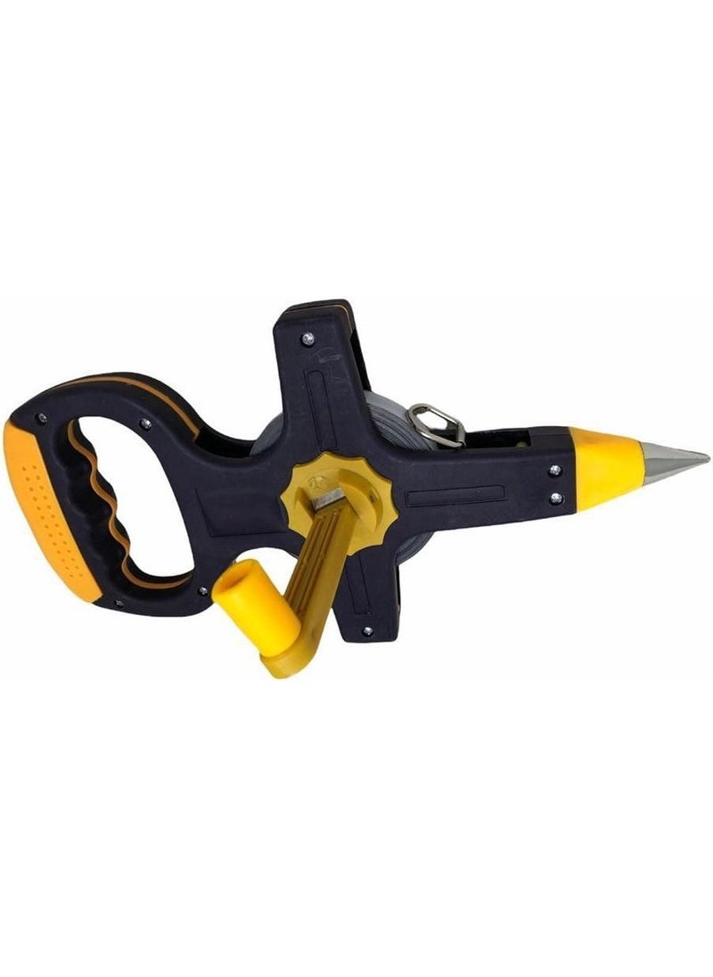 Netodak Terrain Type Tape Measure 50 Meters Steel Tape Measure with Reel Handle  - Image 3