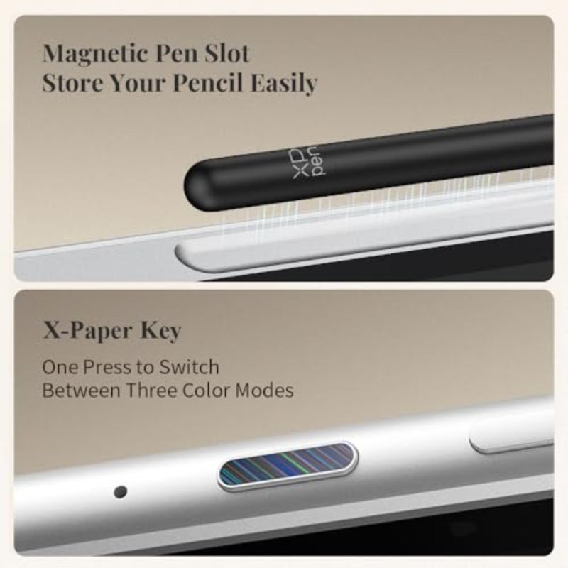 3 in 1 Color Digital Notebook 10.95'' for Writing/Reading/Meeting/Study, Paper Texture Display, Black, Battery-Free X3 Pro Pencil Magnetic Folio, 16384 Pressure Levels, 6+128GB Magic Note Pad - Image 3