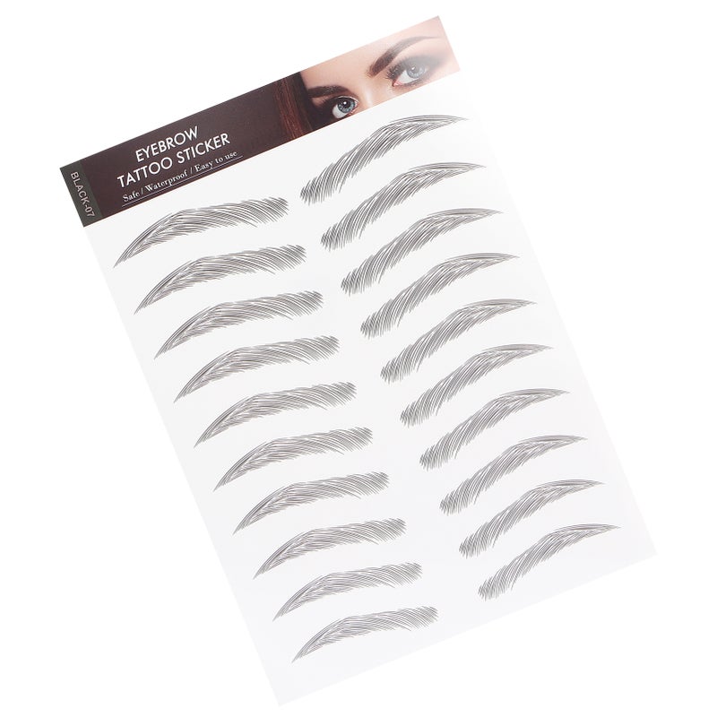 Long Lasting Eyebrow Transfers Sticker Household Portable Women Eyebrow Tattoo StickerBLACK-07 - Image 4