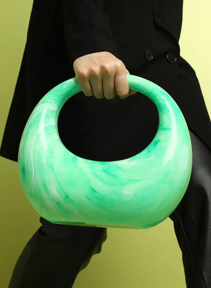 Haute Sauce The Sculptural Hand Bag - Light Green