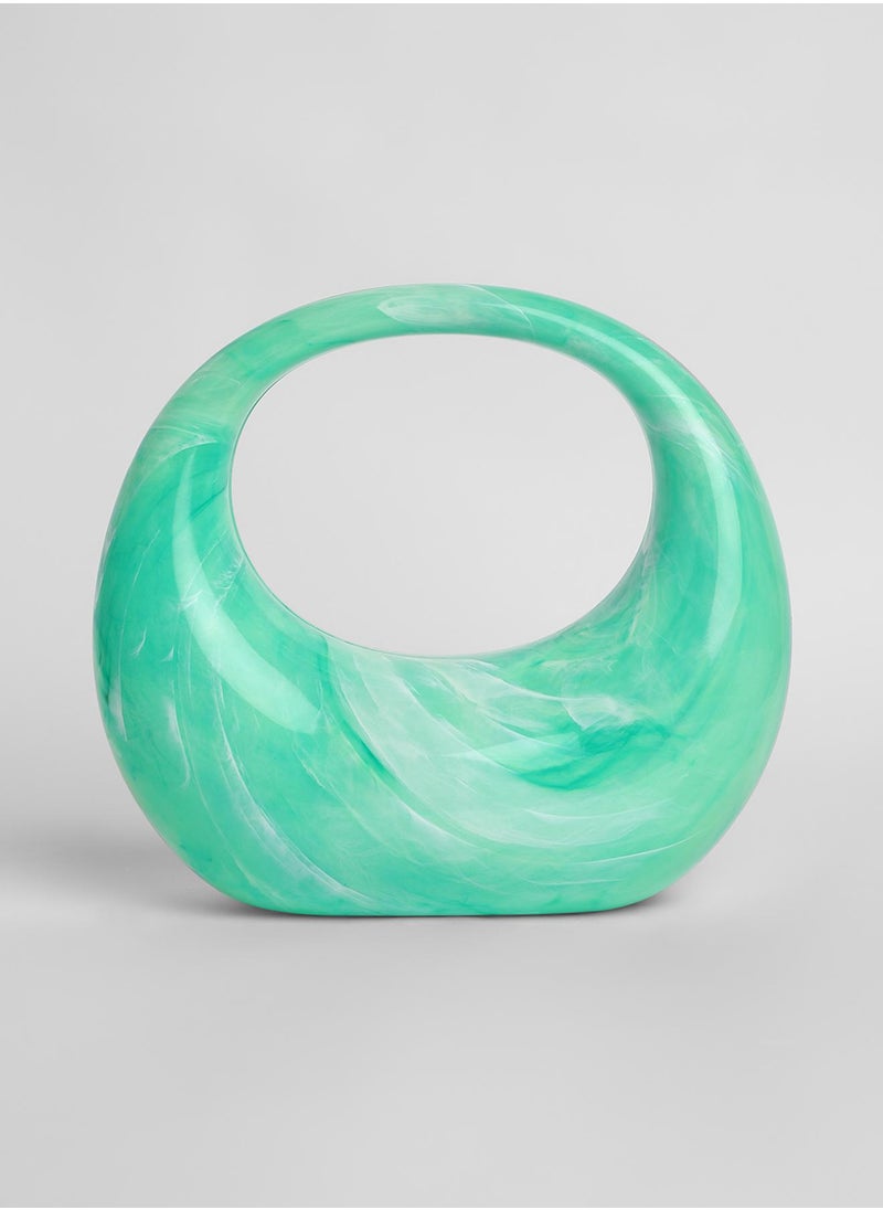 Haute Sauce The Sculptural Hand Bag - Light Green  - Image 4