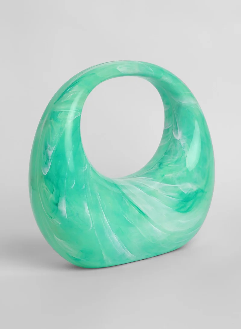 Haute Sauce The Sculptural Hand Bag - Light Green