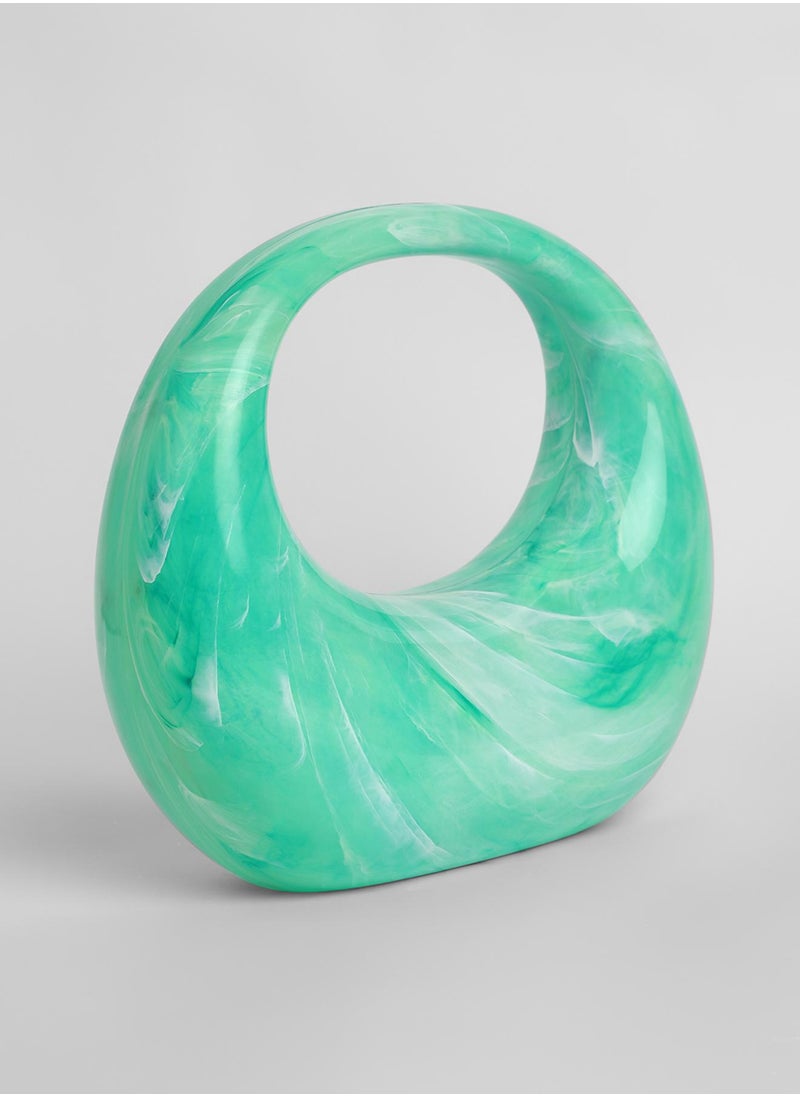 Haute Sauce The Sculptural Hand Bag - Light Green  - Image 5