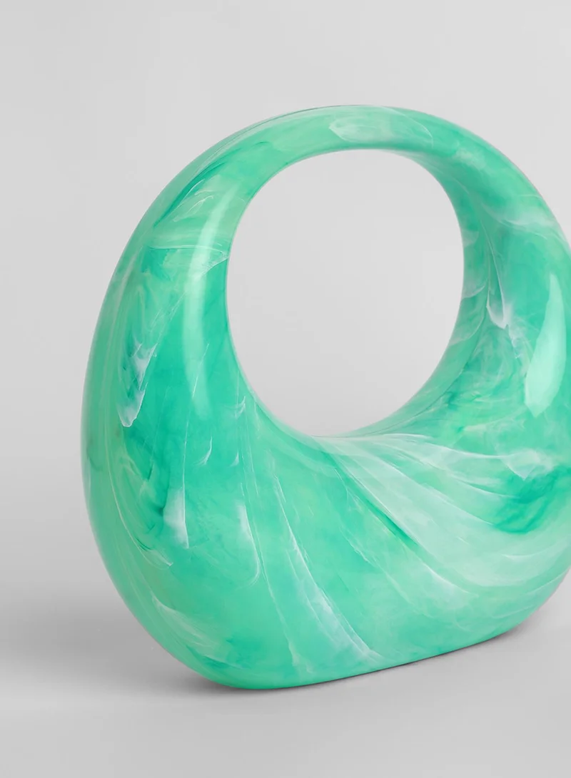 Haute Sauce The Sculptural Hand Bag - Light Green