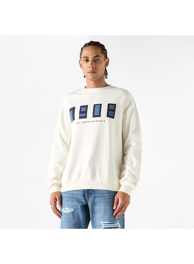 Lee Cooper Lee Cooper Typographic Detail Sweatshirt with Long Sleeves  - Image 1