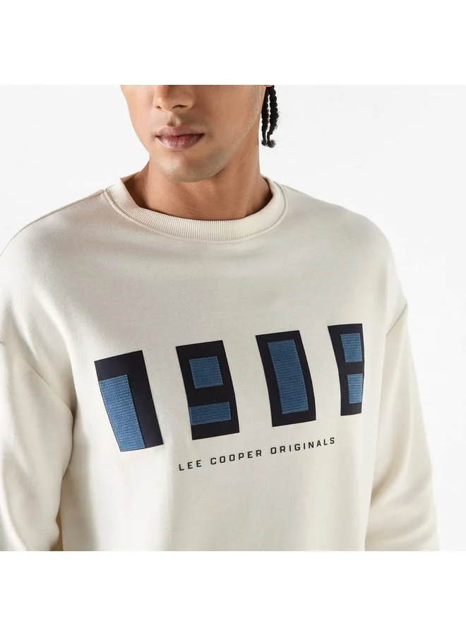 Lee Cooper Lee Cooper Typographic Detail Sweatshirt with Long Sleeves