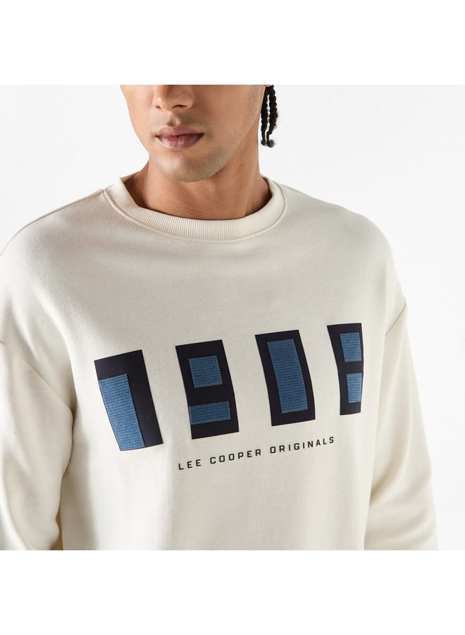 Lee Cooper Lee Cooper Typographic Detail Sweatshirt with Long Sleeves  - Image 4