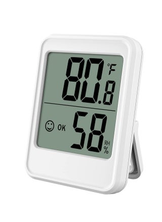 Digital Hygrometer, Thermometer,  Room Thermometer, with Temperature and Humidity Monitor, Humidity Monitor, Wall Mount, Mini Size, Big Numbers (White) - pzsku/ZFB386F77DA0864F9EB9AZ/45/_/1721845219/ed3e3162-92c4-4e39-b78b-b210348ec655