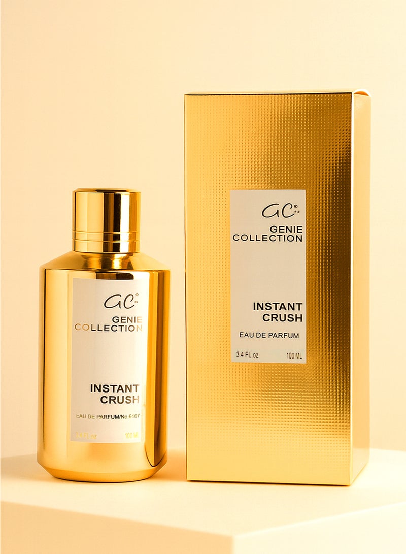 Genie Collection Long Lasting Unisex Perfume Genie Collection Instant Crush No. 6107 EDP 85ml | Luxury Perfume for Men and Women with Musk, Amber, Vanilla and Warm Spicy Fragrance notes | Free 5ml Travel Spray - Image 1