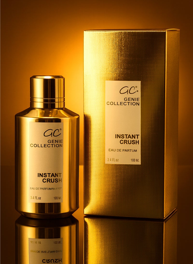 Genie Collection Long Lasting Unisex Perfume Genie Collection Instant Crush No. 6107 EDP 85ml | Luxury Perfume for Men and Women with Musk, Amber, Vanilla and Warm Spicy Fragrance notes | Free 5ml Travel Spray - Image 3