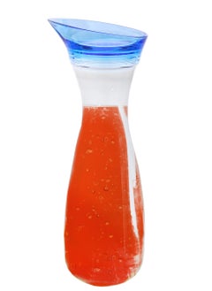 Life Smile LIFE SMILE Shatterproof Acrylic Water Bottle with Leakproof Lid - BPA-Free, Eco-Friendly Juice Pitcher - Ideal for Water, Iced Tea, Cold Brew, and Beverages (Blue 0.6 L)  - Image 1