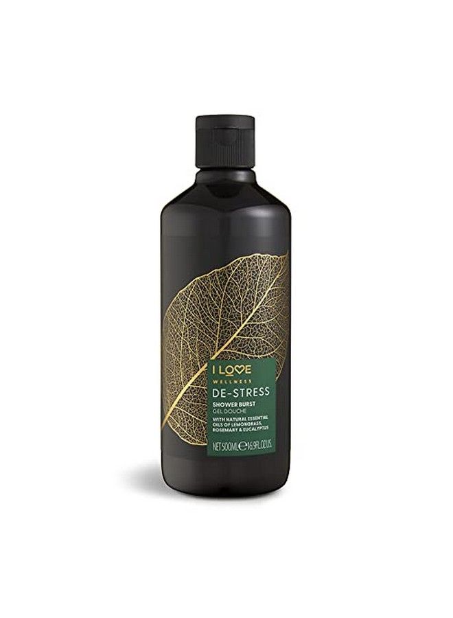 I LOVE Wellness Destress Shower Burst With Natural Essential Oils Of Lemongrass Rosemary & Eucalyptus Invigorating Formula Vegetarian & VeganFriendly  500Ml - Image 2