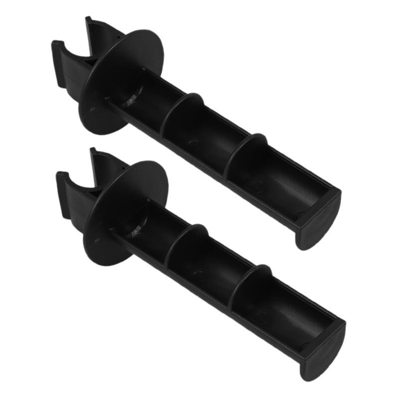 Adhesive Toilet Paper Holder Black 2 Pack Bathroom Hardware Spindle Replacement - Image 2