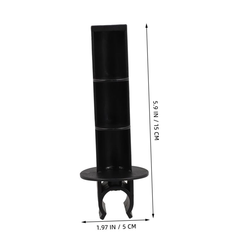 Adhesive Toilet Paper Holder Black 2 Pack Bathroom Hardware Spindle Replacement - Image 3