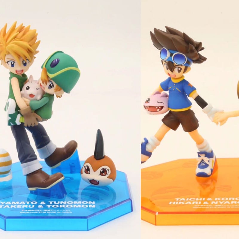 Digimon PVC Action Figure Set - Tai, Kari & Agumon - Image 2
