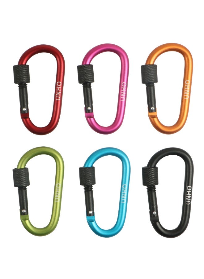 ويسفور 4 قطع من مشابك الكارابينر القابلة للقفل مقاس 3 بوصات - خطافات سريعة من الألومنيوم على شكل حرف D للاستخدام الخارجي - Image 1