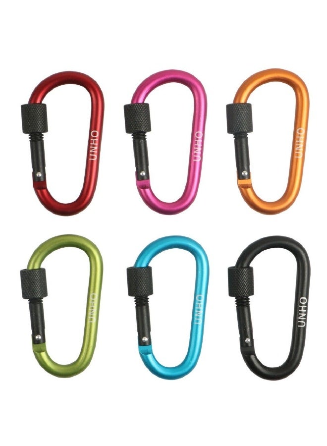ويسفور 4 قطع من مشابك الكارابينر القابلة للقفل مقاس 3 بوصات - خطافات سريعة من الألومنيوم على شكل حرف D للاستخدام الخارجي - Image 4