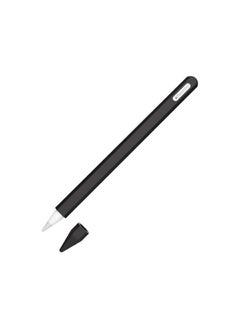 Silicone Case for Apple Pencil Pro 2024(Not for Apple Pencil 2nd),Soft Sleeve Holder Grip + Protective Nib Cover,Anti-Slip Pencil Holder Sleeve (Black)