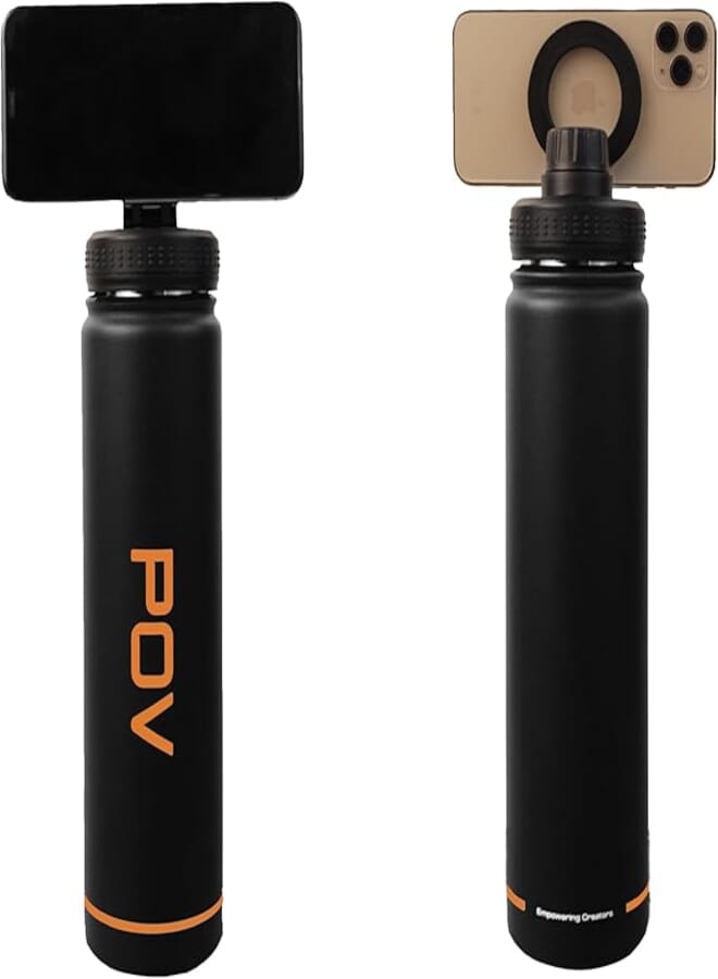 POV - Magnetic Flask (Iphone & Android Compatible), Cold & Hot for up to 12 hours