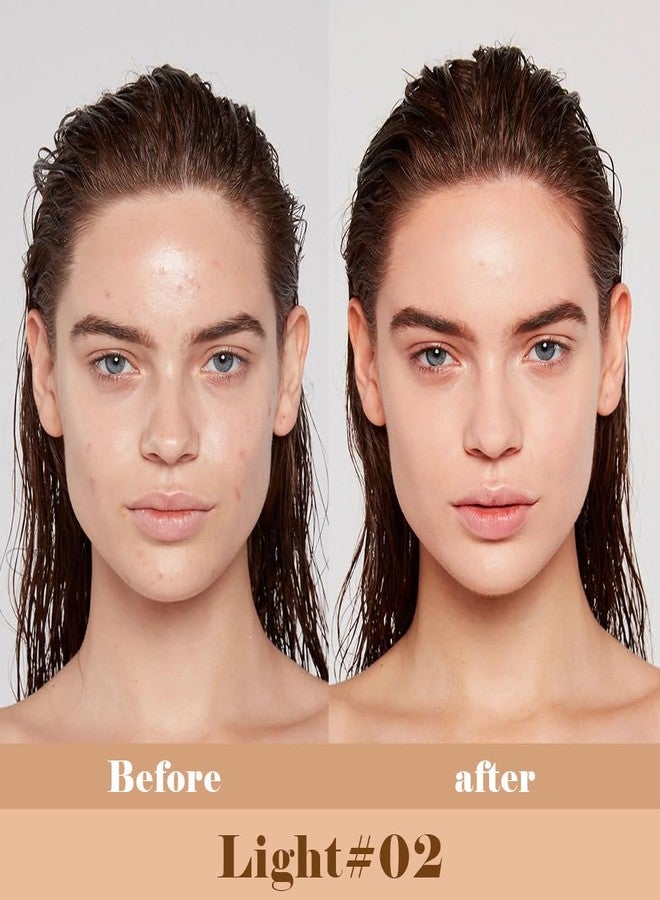 QIDSTERS Liquid Concealer for Older Women, Under Eye Brightener Full Coverage Concealer for Dark Circles, Spots, Lightweight Waterproof Foundation Makeup, Vegan & Cruelty-Free, 02 Light - Image 2