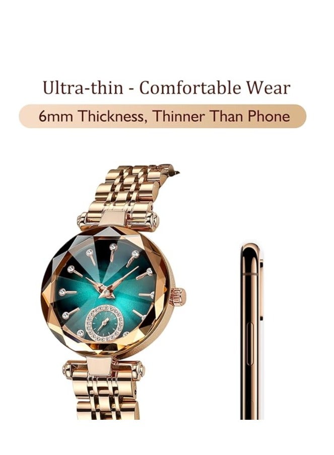 Watches for Women , Fashion Analog Creative Diamond Dial Wrist Watch, Jewelry Gift for Wedding Anniversary Birthday - Image 4