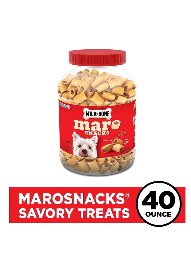 MILK-BONE Milk-Bone MaroSnacks Dog Treats, Beef, 40 Ounce with Real Bone Marrow and Calcium  - Image 2