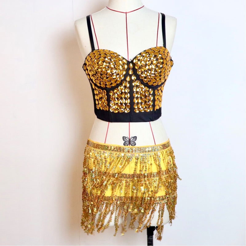 Chest Shaping Corset Outer Wearing Internet Celebrity Heavy Industry Beaded Vest Short Style Ball Brilliant Diamond Sling For Women - Image 5