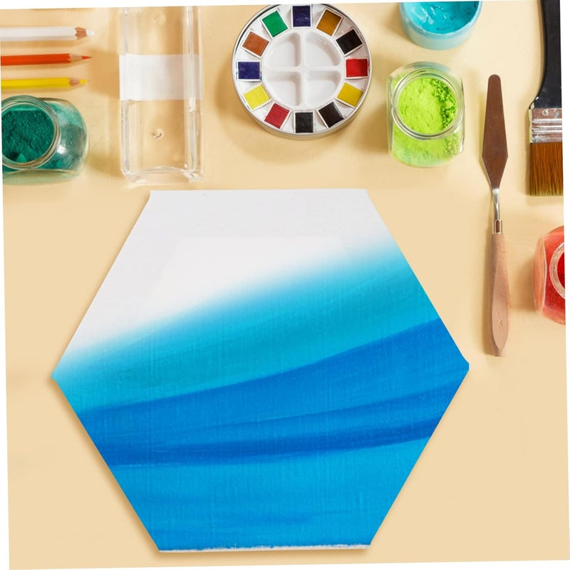 Low dust buildup NUOBESTY Hexagon Blank Painting Canvas Frame 3Pcs for Students Stretched Artist Canvas Panels for Oil Painting Acrylic Art Supplies KSA standard compatible design Local supply chain stock All-scene tailored quality Scratch resistant Space saving Flexible use switching Lightweight Global simple assemble options Multi-price design picks Single & bulk storage compatible Matte anti slip finish Stable inert material Multi item matching Year round in stock All space matching look Carefully selected solid material Mountain region eligible ship Local & cross border ship compatible Reliable local delivery service Affordable purchase options General standard compliant quality Multi-use qualified quality Flat working surface Global light sturdy raw material - Image 4