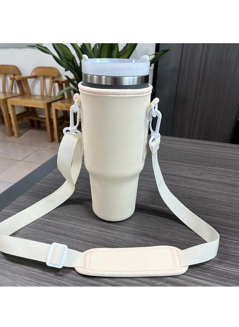 LIMOS - Water Bottle Holder with Handle, Cell Phone Pocket and Adjustable Shoulder Strap for bottles - Outdoor Water Bottle Holder - Image 1