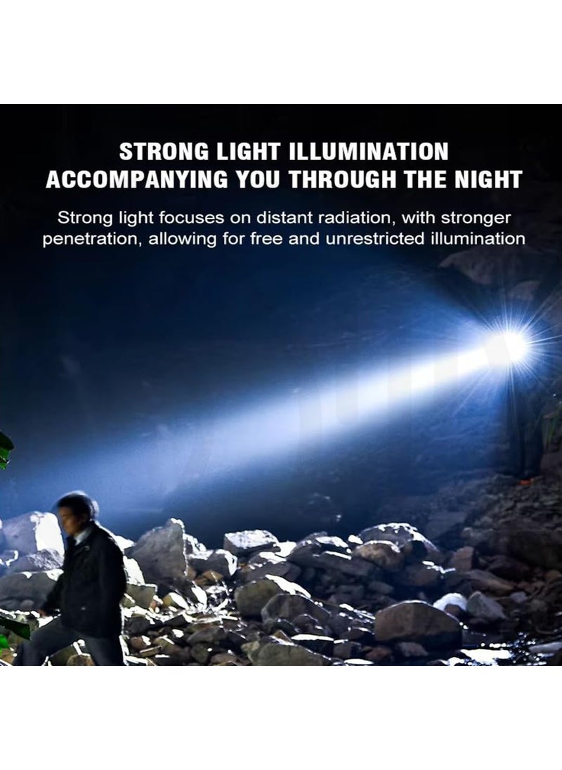 Ostin Ostin Mini LED Flash Light Type C USB Rechargeable Small Torch 5 Modes Waterproof Portable Torch Light with Handle for Outdoor Campping Hiking  - Image 5
